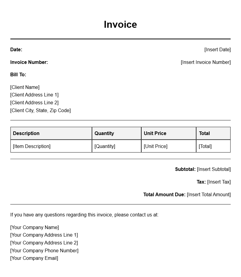 Essential Data Entry Invoice Templates for Your Business
