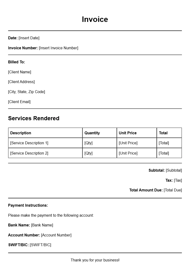 Digital Marketer Invoice Templates for Easy Billing