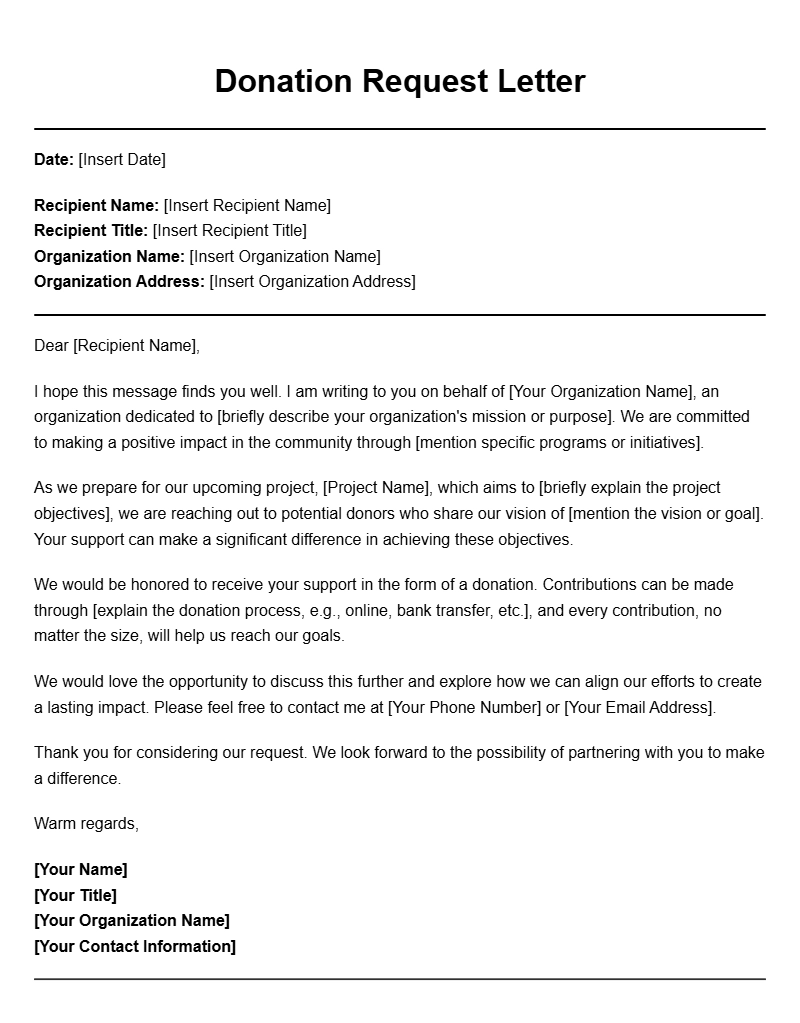Donor to Organization Letter Templates for Every Occasion Donor to Organization Letter Templates for Every Occasion