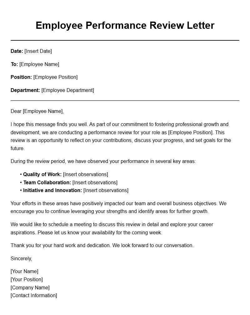 Employer to Employee Letter Templates for Every Situation