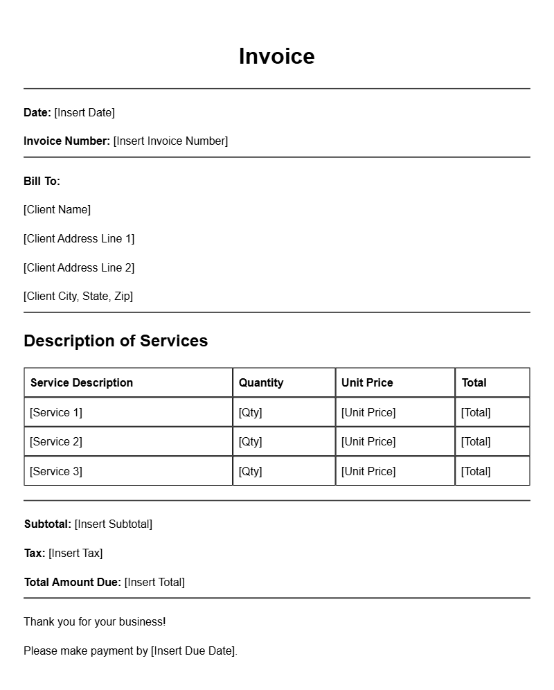 Fixed Price Invoice Templates for Easy Billing Solutions