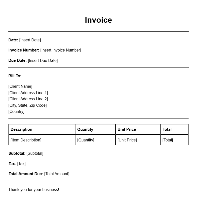 Installment Invoice Templates for Easy Payment Management