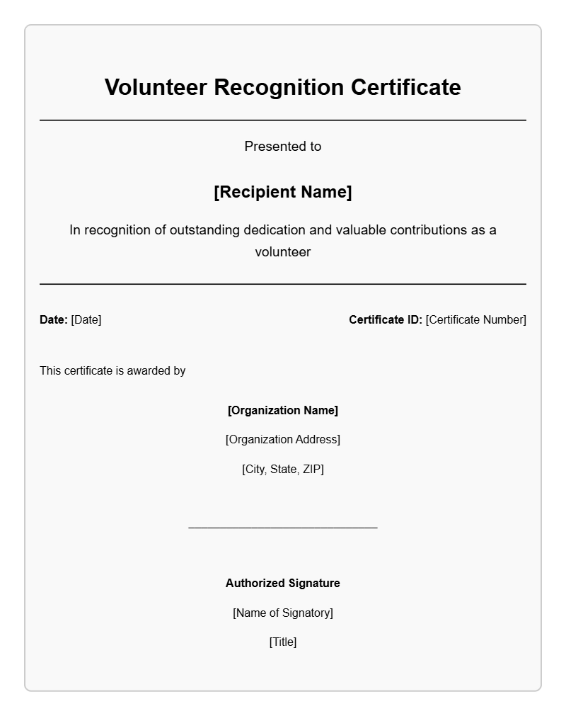 Free Nonprofit Volunteer Certificate Templates for Recognition