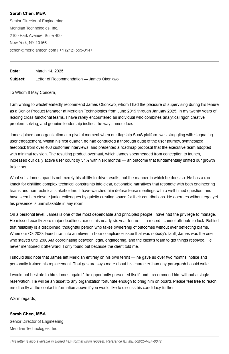 Reference Letter Templates and Writing Guide